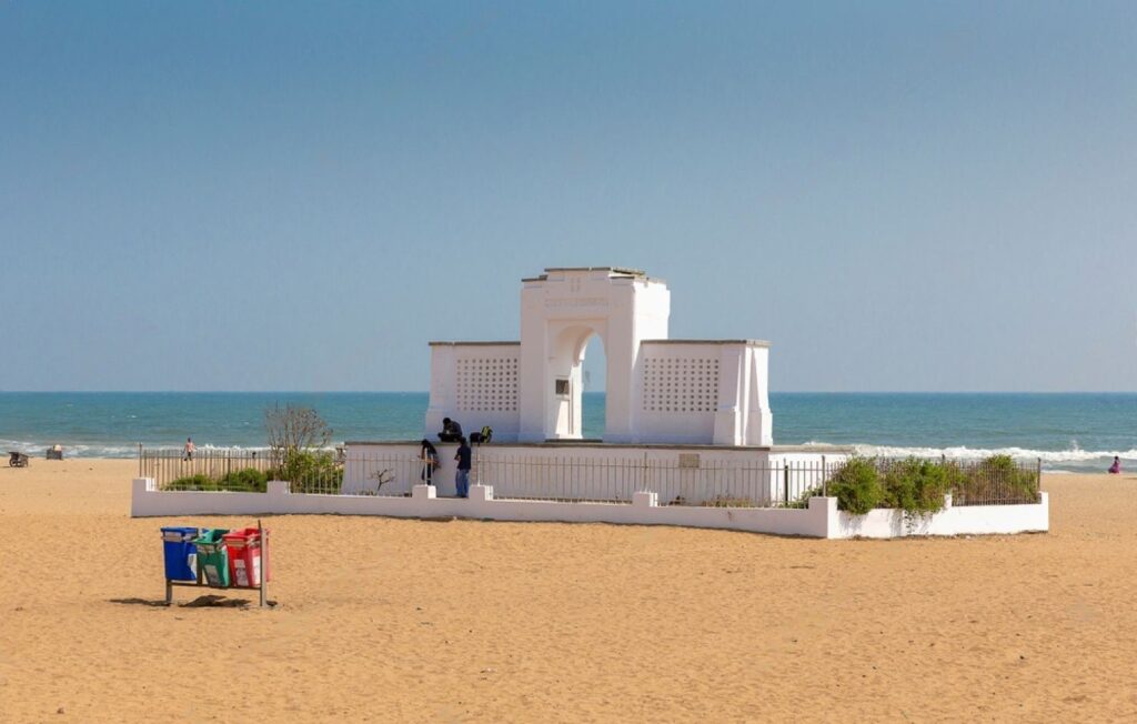 Karl Schmidt Memorial at Elliot's Beach, Chennai,