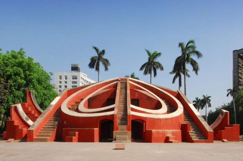 Astronomical instrument at Jantar Mantar observatory, Delhi, India