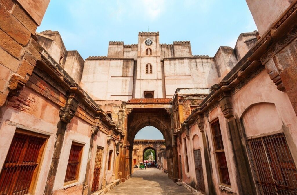 Bhadra Fort is situated in the walled city area of Ahmedabad, 