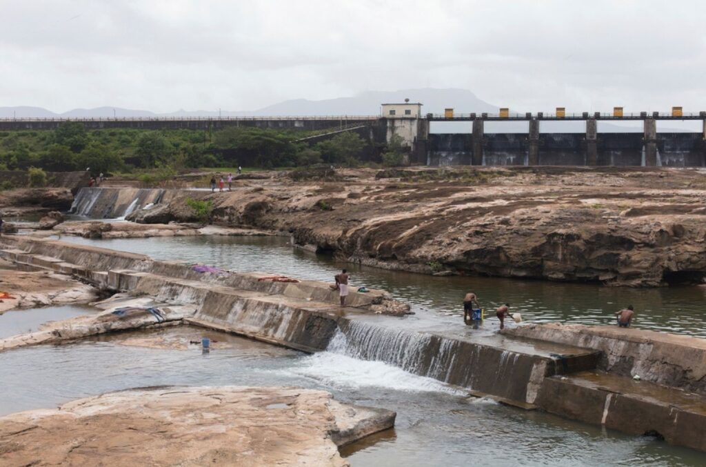 The Khadakwasla Dam is a dam on the Mutha River 21 km from the centre of the city of Pune. The dam created a reservoir known as Khadakwasla Lake.