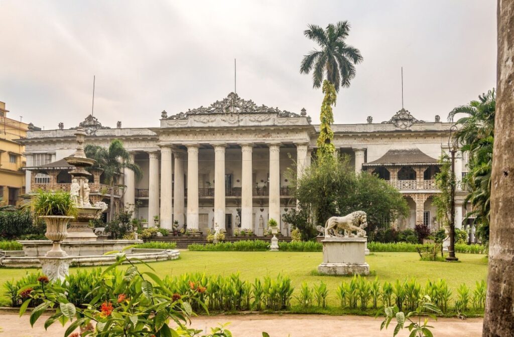 View at the Marble Palace in Kolkata. 