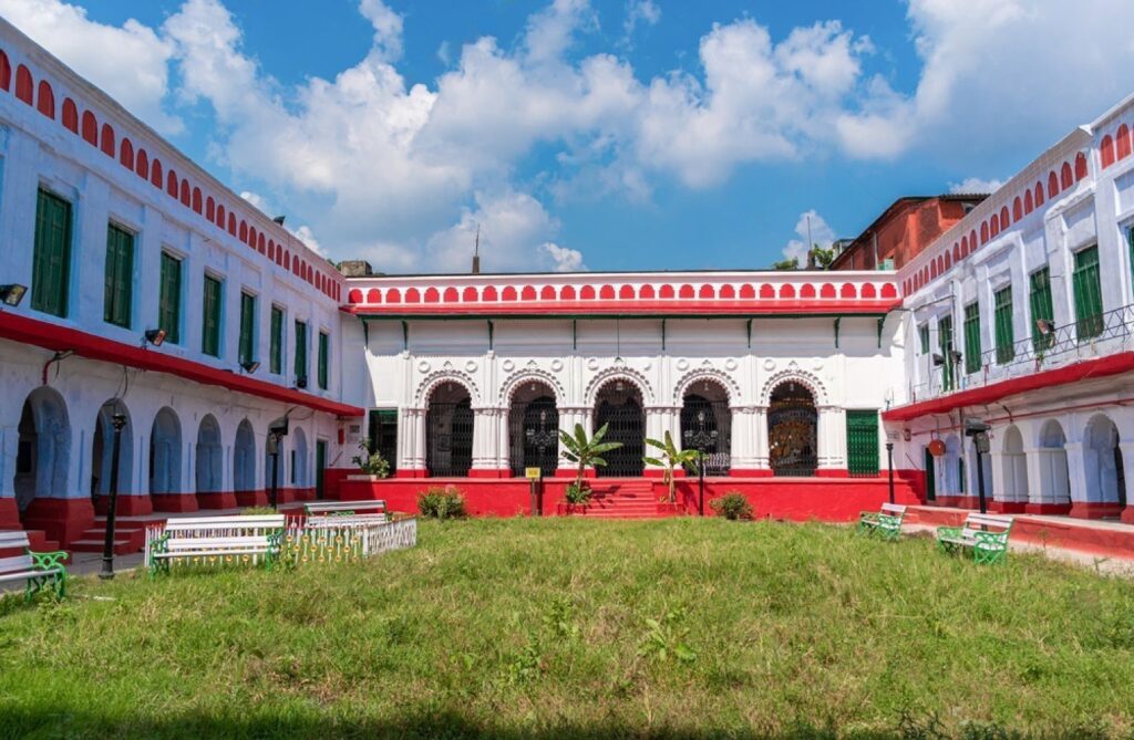 Shobhabazar Rajbari is the palace of the Shobhabazar royal family located in the Indian city of Kolkata and is famous for Bonedi Bari Durga Puja.