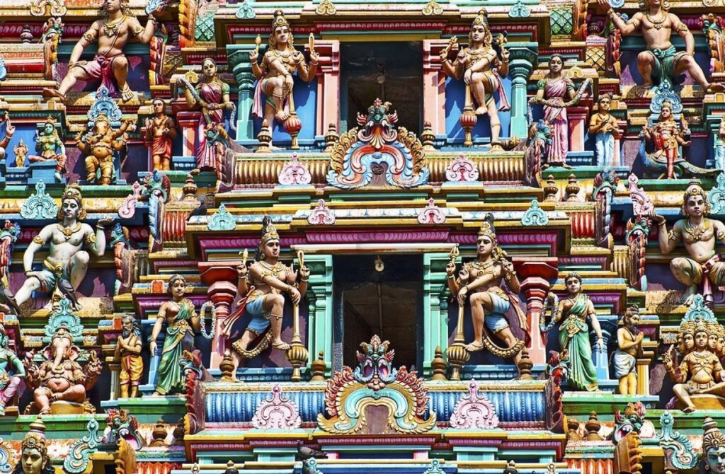 statue of Hindu god in vadapalani murugan temple, Chennai, India